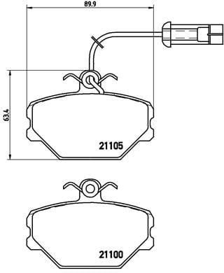 Tempra Tipo Uno Panda 1985-2004 Fişli Ön Balata BREMBO