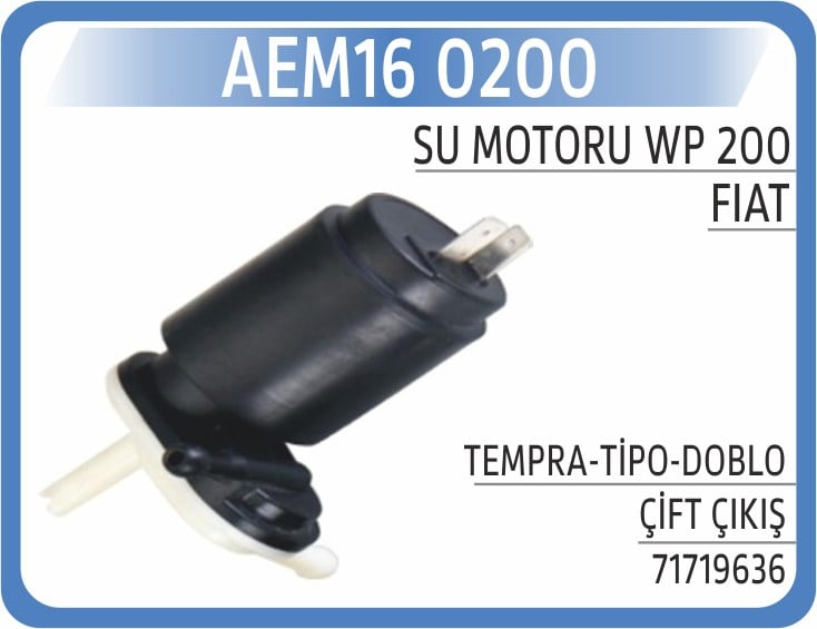 Fiat Tempra Tipo Doblo Su Motoru WP 200 Çift Çıkış AEM