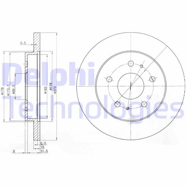 Daihatsu Terios Ön Fren Diski Dolu Tip DELPHI