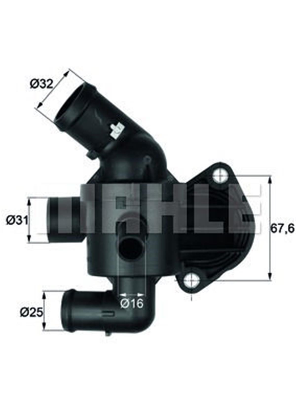 Termostat Komple 87C Caddy Golf Jetta Passat Tıguan Leon Octavıa A3 2.0 Tdı Cffa