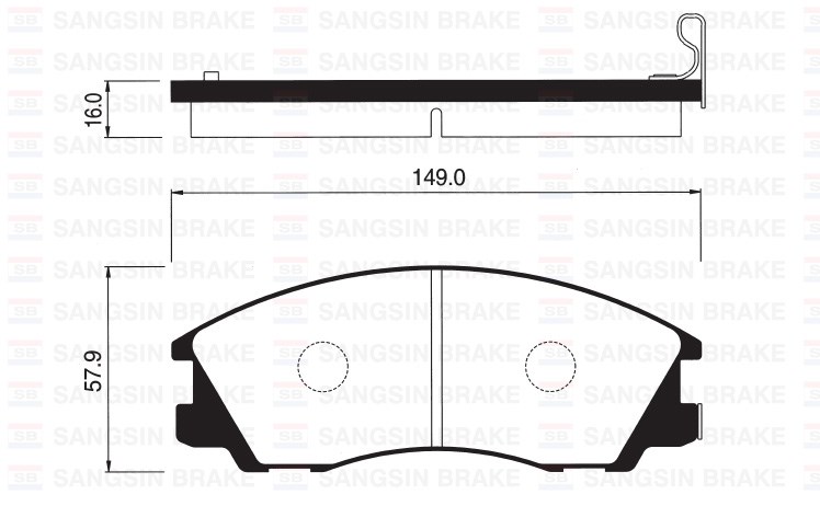 Hyundai Terracan Ön Fren Balatası SANGSIN
