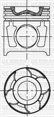 Man Engine NM TGL TGM LC SL Piston Segman Q108.0MM STD YENMAK