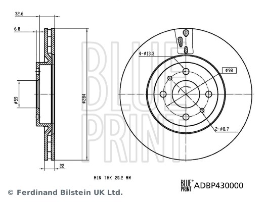 Ön Fren Diski BLUEPRINT
