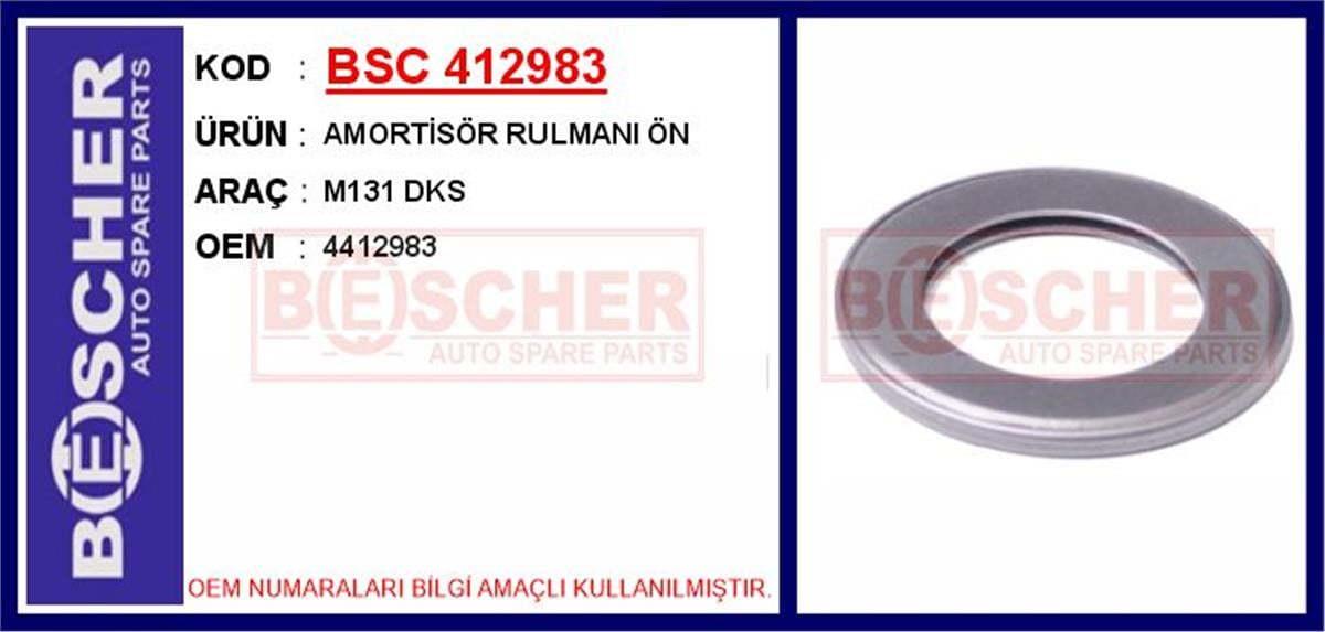 Tofas M131 Dks Amortisör Rulmanı Ön 4412983