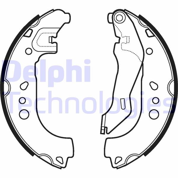 Seat Toledo Arka Fren Pabucu DELPHI