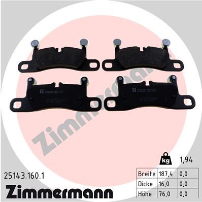 Volkswagen Touareg Arka Balata ZIMMERMANN