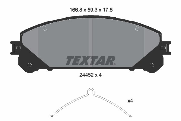 Toyota RAV4 A4 Ön Fren Balatası TEXTAR