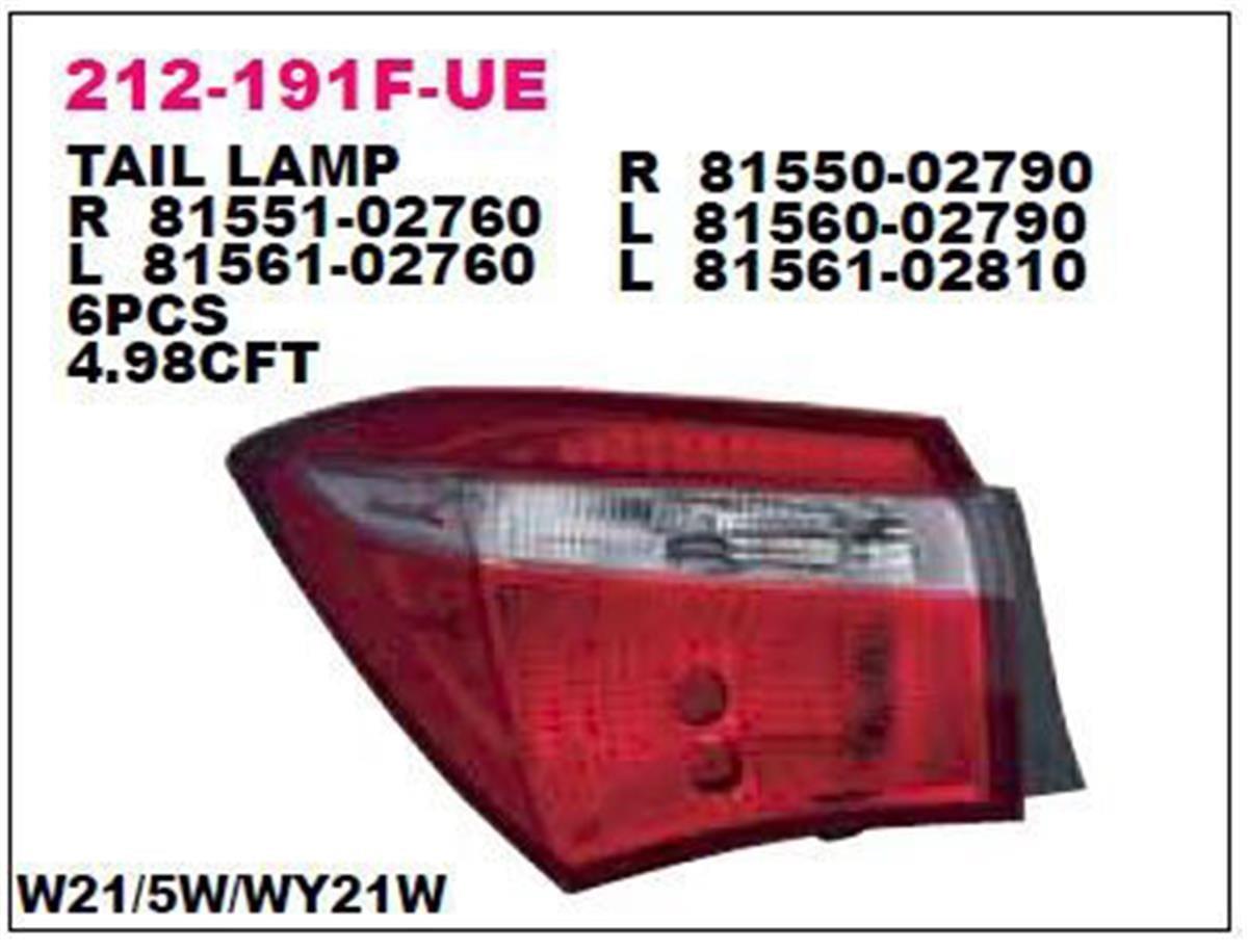 Toyota Corolla (E9) Sol Stop Lambası Depo (1988-1992) 81560