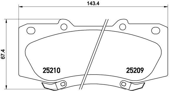 Toyota Hilux Vigo Ön Fren Balatası BREMBO
