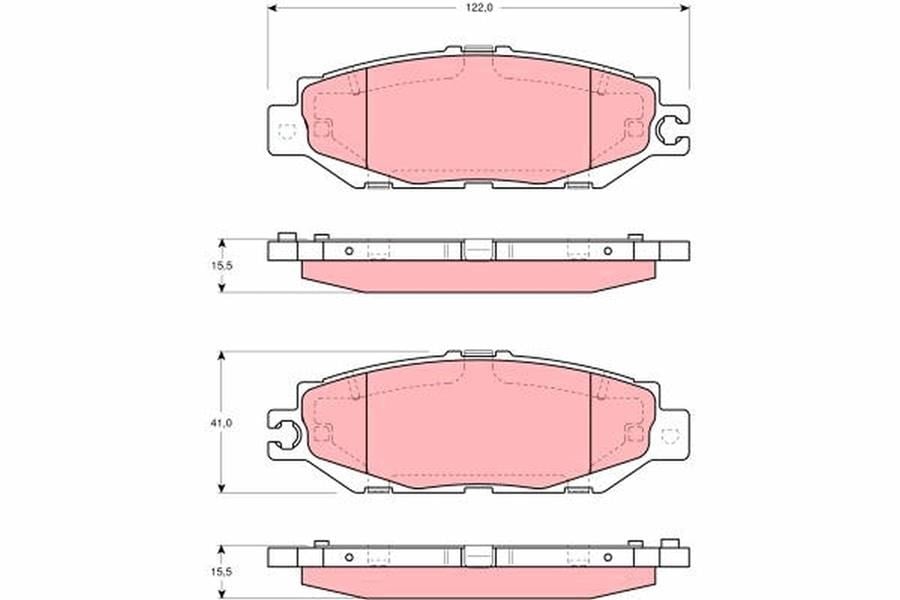 Lexus LS F1 F2 Toyota Celsior Century Arka Aks Disk Balata TRW