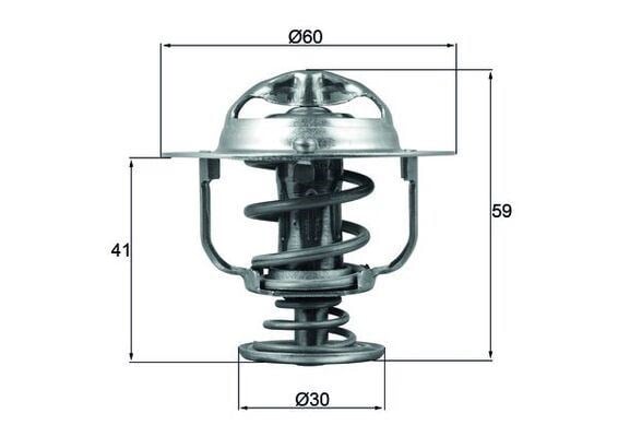 Toyota Hilux Vigo Revo Hiace Land Cruiser Prado Termostat 82 C Contalı MAHLE