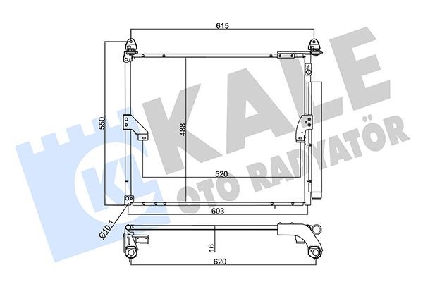 Toyota Land Cruiser Prado Kondenser KALE-RADYATOR