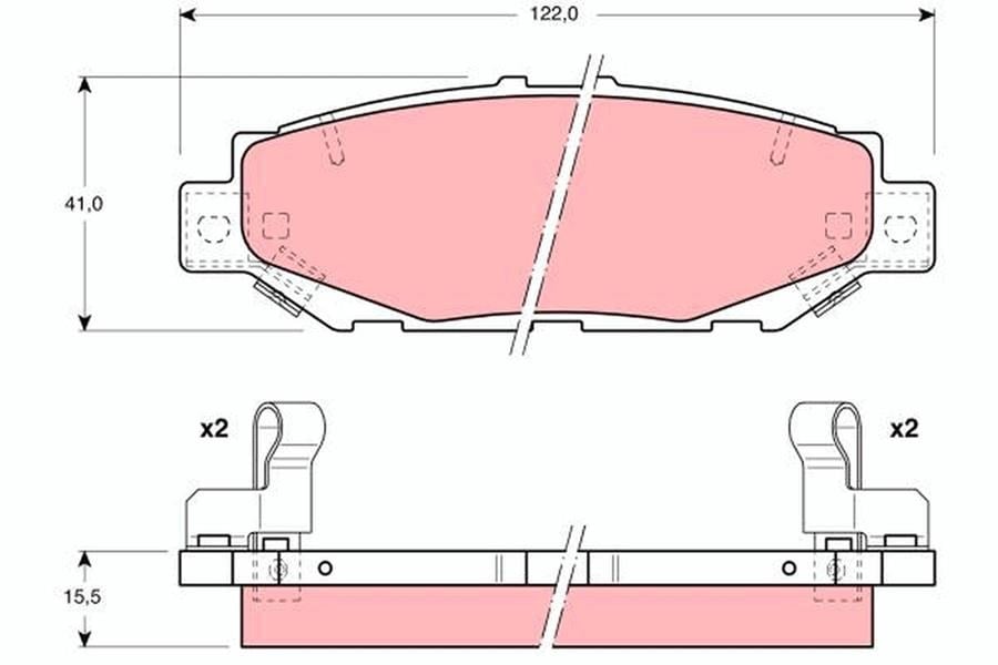 Lexus GS SC Coupe Toyota Aristo Chaser Cresta Crown Granvia Hiace IV Arka... TRW