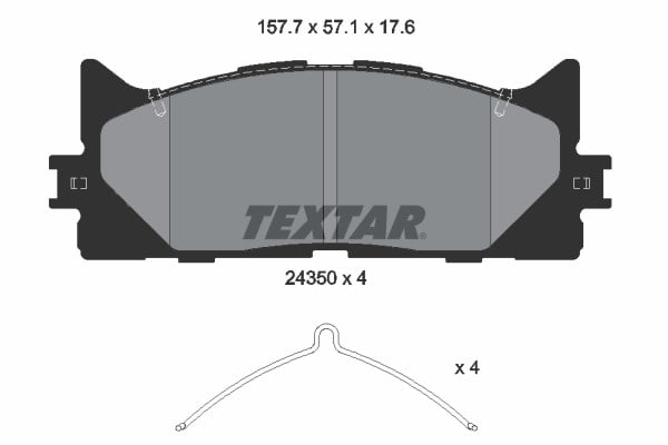 Toyota Camry V4 Ön Fren Balatası TEXTAR