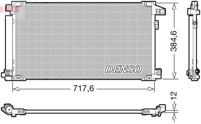 Toyota Prius W5 Klima Radyatörü Kondenser DENSO