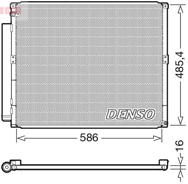 Toyota Land Cruiser J120 Klima Radyatörü Kondenser DENSO