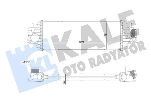 Renault Trafic II-Nissan Primastar-Opel Vivaro-Vauxhall Vivaro İntercooler KALE-RADYATOR