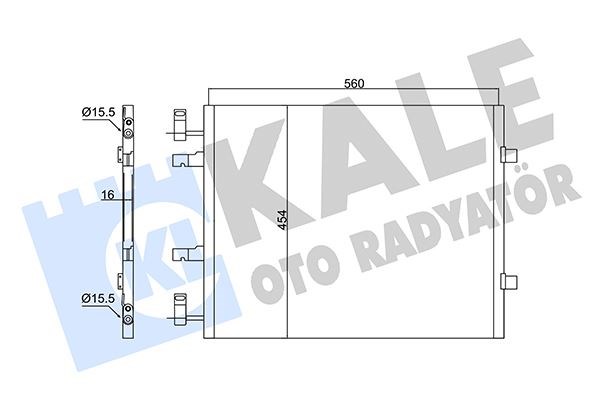 Renault Trafic II Opel Vivaro Klima Radyatörü Kondenser KALE-RADYATOR