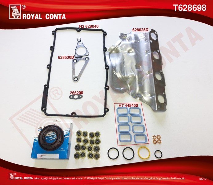 Motor Üst Takım Conta Transit 2.2 TDCİ Euro5 Önden Çeker ROYAL