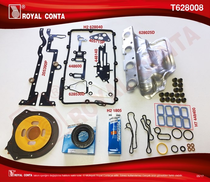 Motor Takım Conta Transit 2.2 TDCİ Euro5 Önden Çeker ROYAL