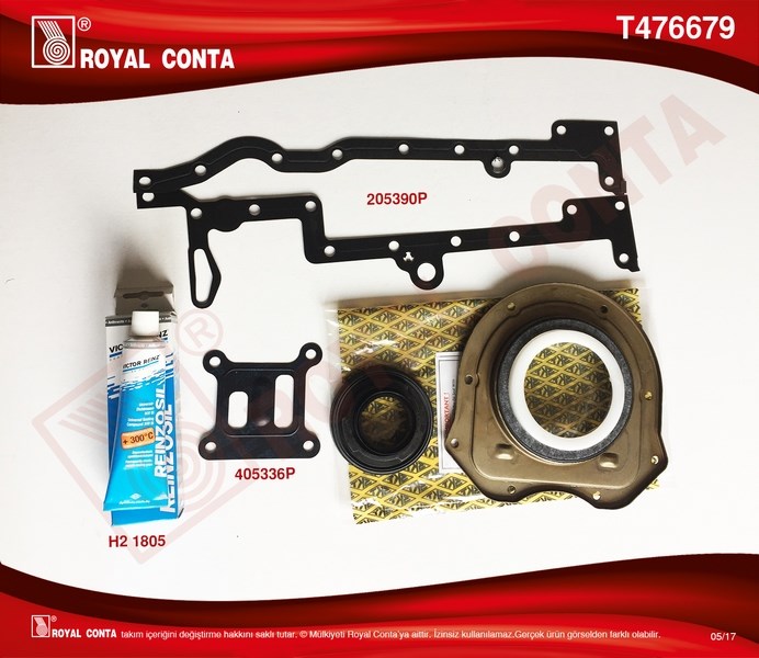 Ford Transit Motor Alt Takım Conta Skc Keçeli ROYAL