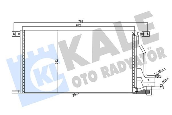 Ford Transit Kondenser KALE-RADYATOR