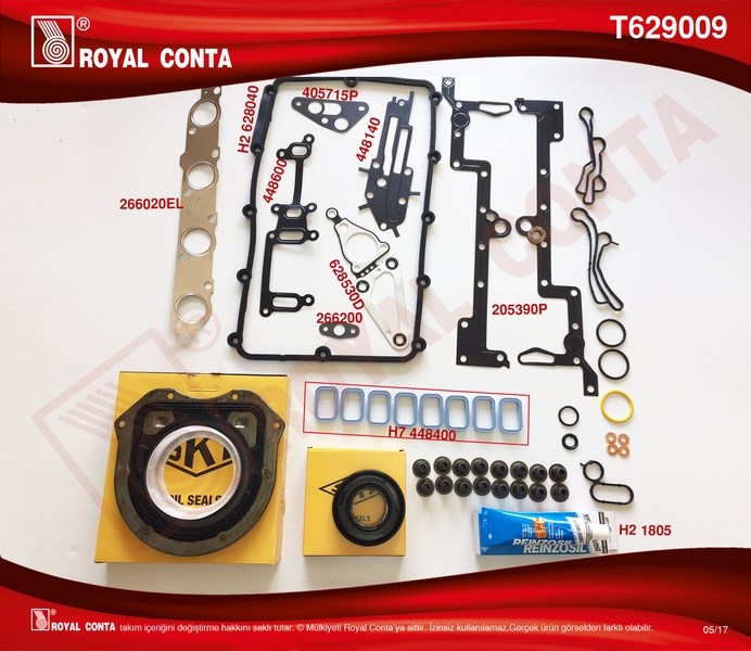 Motor Takım Conta Transit Ranger 2.2TDCI 155PS EURO5 Arkadan Çeker ROYAL