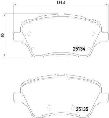 Ford Transit Tourneo Courier B-Max Ön Fren Balatası BREMBO