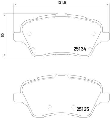 Ford Transit Tourneo Courier B-Max Ön Fren Balatası BREMBO