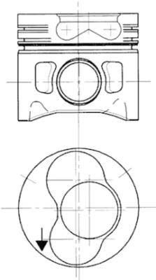 Volkswagen Transporter T4 LT46 2.5 TDI Motor Piston Segman STD 81.01mm KOLBEN