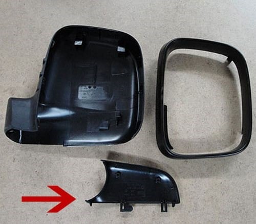 Volkswagen Transporter T5 Caddy Alt Ayna Kapağı 03/10 Sağ SPJ-