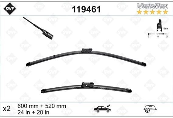Audi TT Roadster Coupe Ön Silecek Süpürgesi Takımı 650 520 mm VALEO