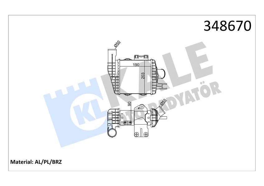 Hyundai Tucson İntercooler KALE-RADYATOR