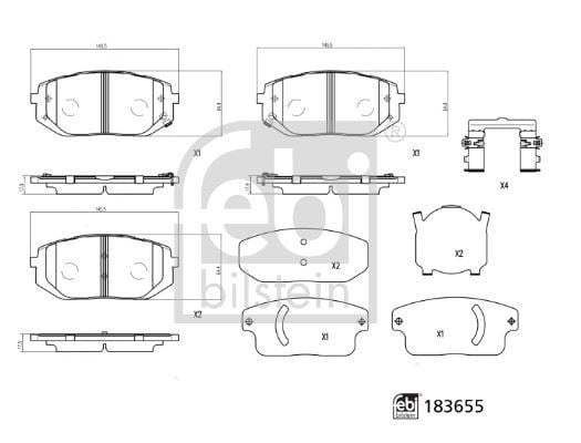 Hyundai Tucson Ön Fren Balatası FEBI