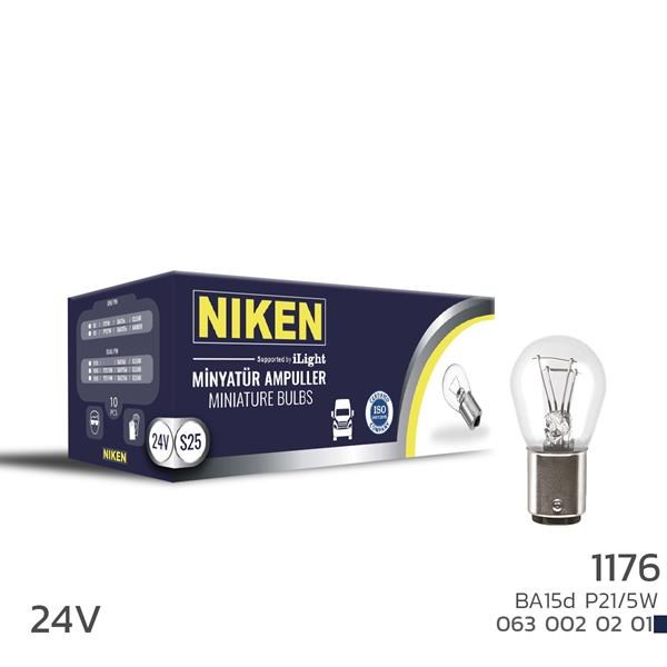 24V 1176 Ampul BA15d 10'lu NIKEN