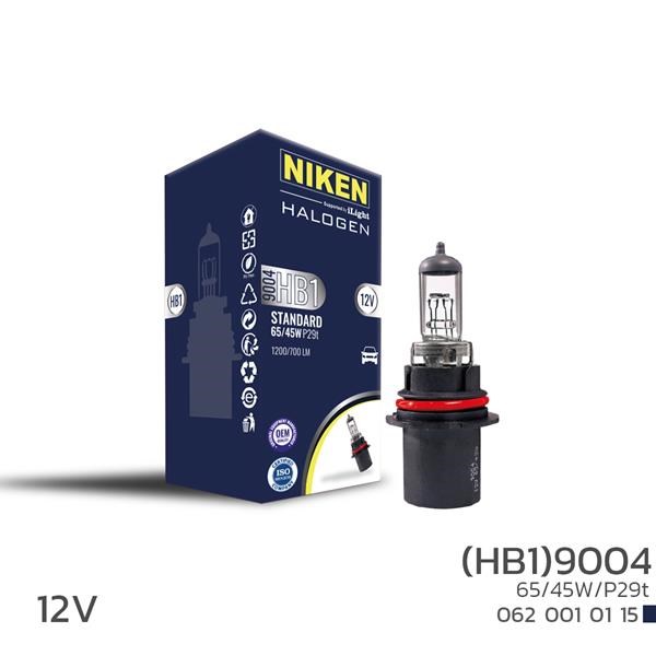 Niken 9004 HB1 65W/45W Halojen Ampul P29t 12V NIKEN
