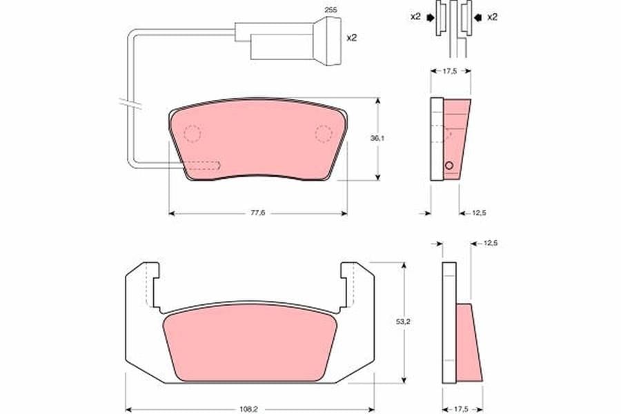 Rover 2000 3500 P6 Arka Disk Balata TRW
