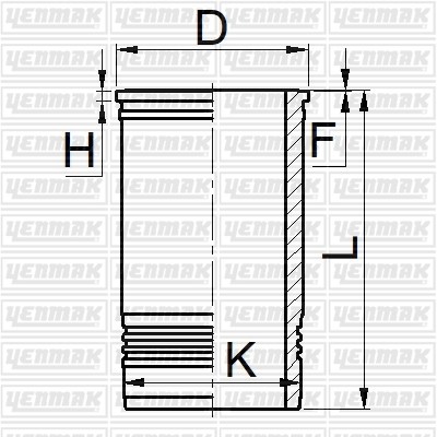 Caterpillar 3406 3408 3412 Gömlek Q137.16MM STD Krom Kaplama YENMAK