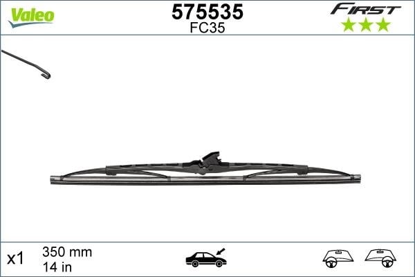 Universal Silecek Süpürgesi 35cm VALEO