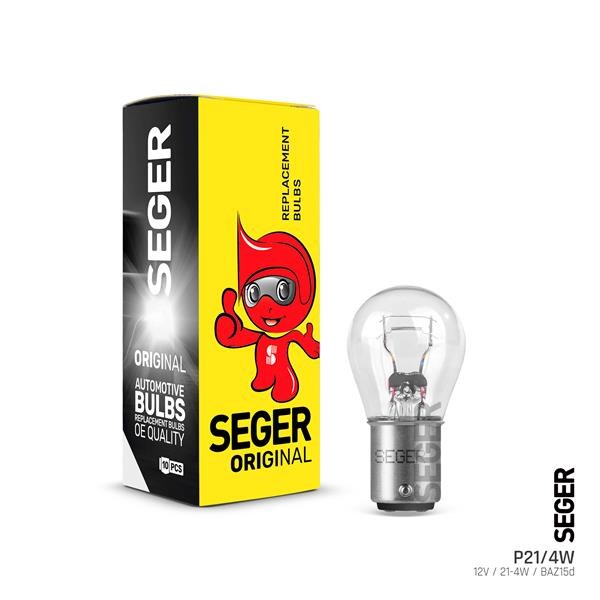 P21/4W 12V 21/4W BAZ15D Standart Ampul SEGER