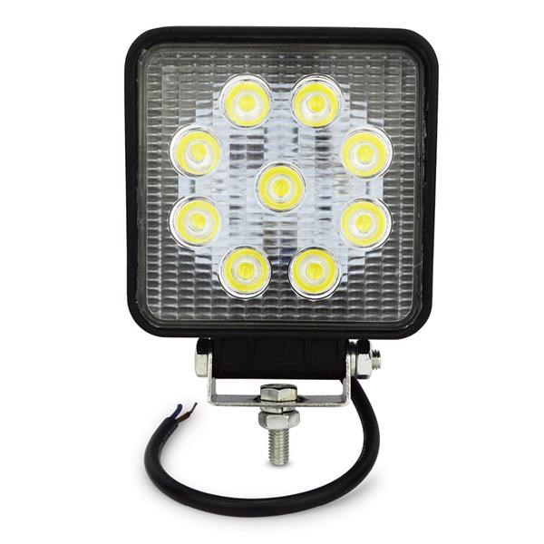 9 LED Kare Projektör Çalışma Lambası 27W FORZA