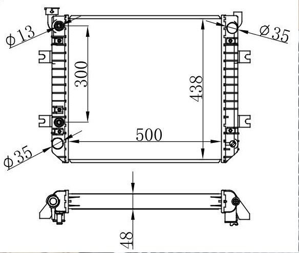 Forklift Motor Su Radyatörü ORIS