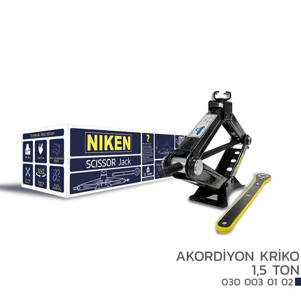 Cırcır Kollu Makas Tipi Araba Krikosu NIKEN
