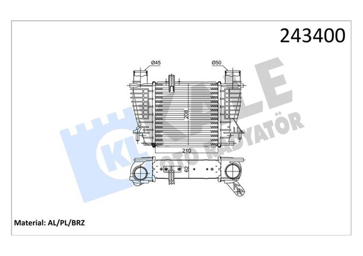 Turbo Radyatörü Intercooler Clio 3 1.5 Dcı Al Pl Al Pl Sistem