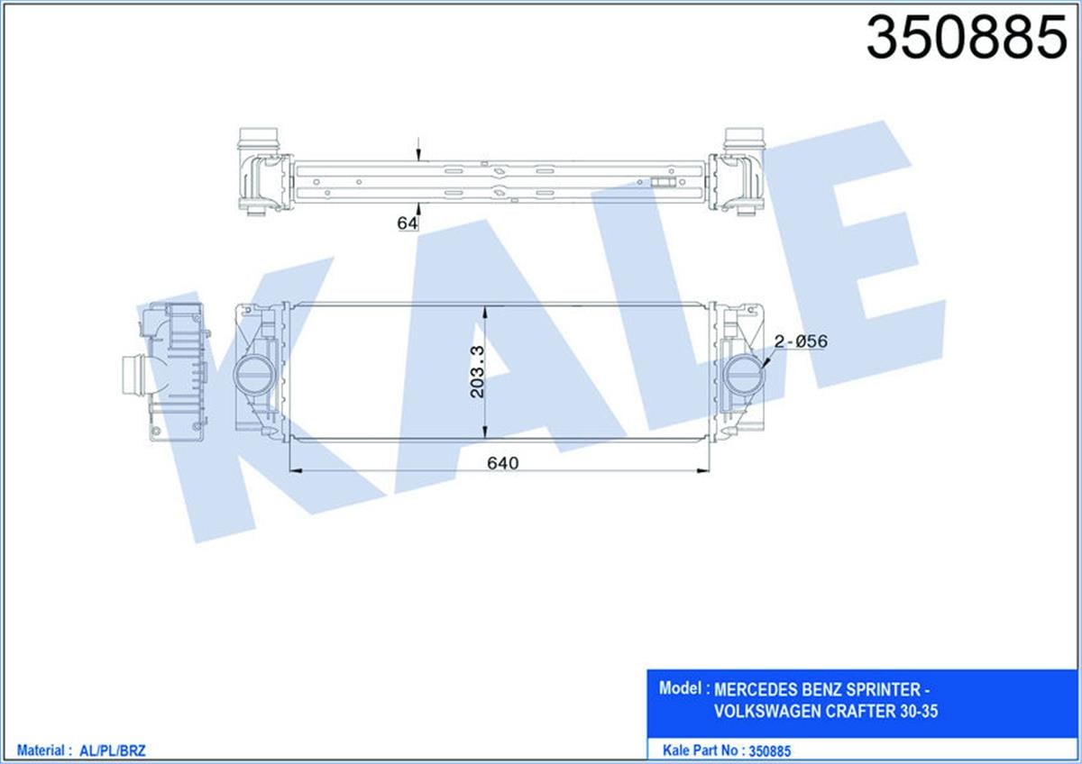 Turbo Radyatörü Intercooler Sprınter-Crafter 30-35