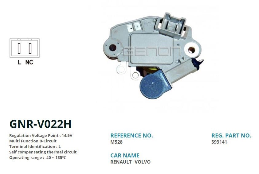 Renault Twingo Laguna Volvo Alternatör Konjektörü GENON