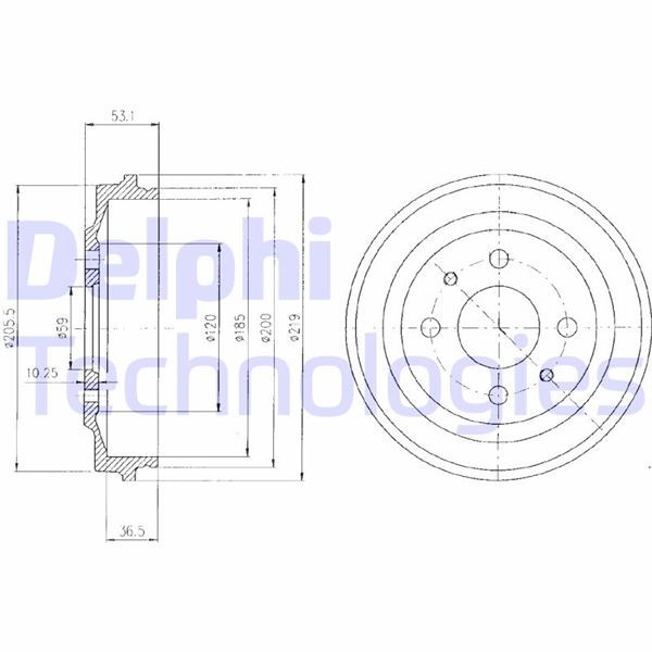 Fiat Uno Arka Fren Kampanası DELPHI