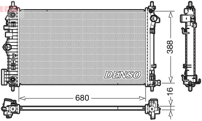 Vauxhall Insignia I A Motor Su Radyatörü 08-17 DENSO