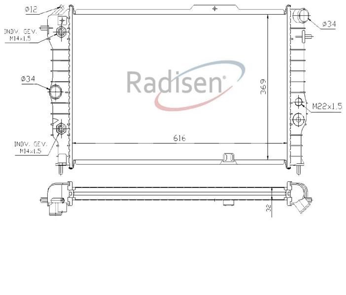 Opel Vectra A Calibra Radyatör 2.0 AT RADISEN
