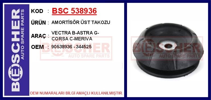 Opel Vectra B Amortisör Üst Takozu BESCHER